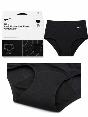 NWT Nike Womens Period Leak Protection Underwear - Black XXL
